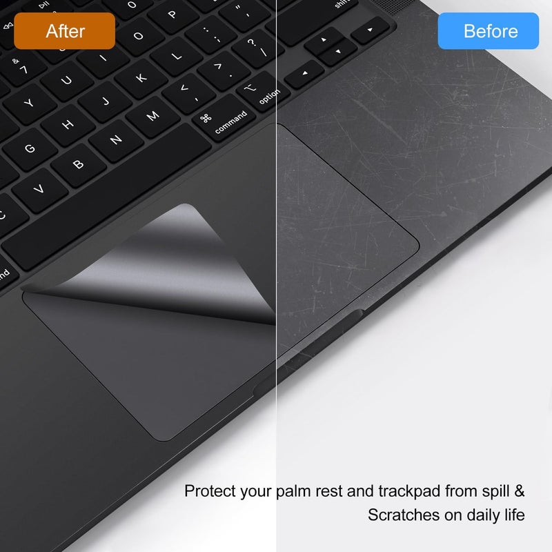 imComor Palm Rest Cover Skin Compatible with 2025 2024 2023 MacBook Pro 16 Inch M4 M3 Chip A3403 A3186 A2991 Trackpad Protector Touch Pad Cover Skin, MacBook Pro 16" Touchpad Cover Accessories, Space Black - Image 5